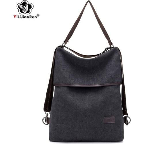 Casual Backpack Women Shoulder Bag Ladies Canvas Backpack Travel Back Bag Large School Bags for Teenage Girls Sac A Dos Mochilas
