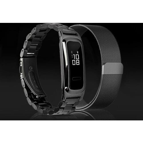 Watch Band Stainless Steel Straps For HONOR Band 4 Running/ Band 5 sport Wristband Strap for HUAWEI Band 3e /band 4e Accesso