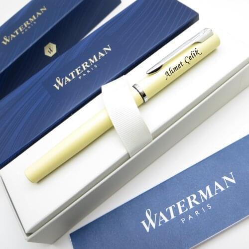 Waterman Allure Pastel Yellow CT Roller Pen | İsme Special Pen | Gift Pen