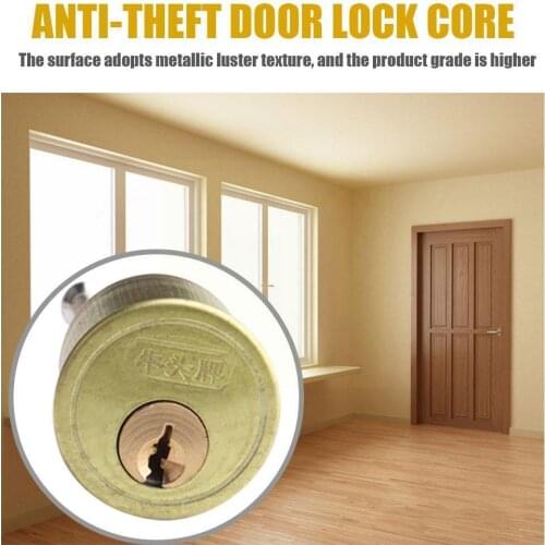 Round Door Handle Door Knob Lock Steel Entrance Passage Living Lock Bedroom For Home Room Bathroom Door Key Hotel With U3K2