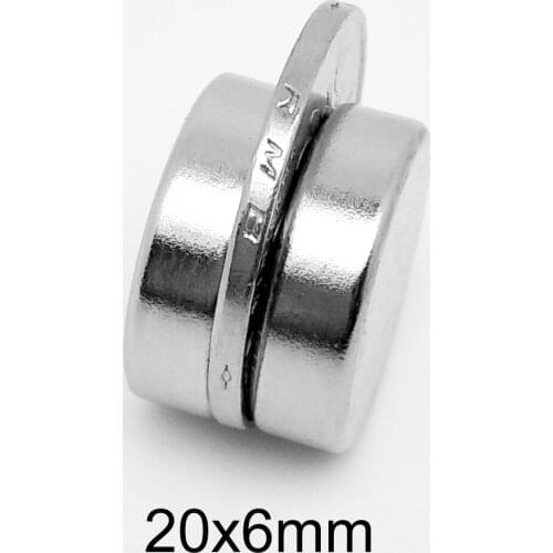 2/5/10/20/30PCS 20x6 Strong Powerful Disc magnets cylinder 20mm X 6mm Round Neodymium Magnet N35 Permanent Magnet sheet 20*6 mm