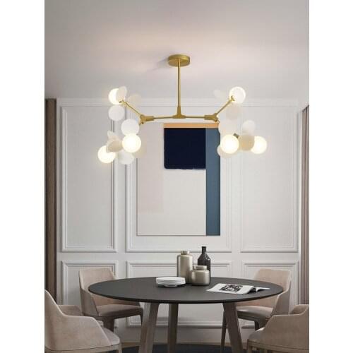 Nordic chandelier living room lighting personality creative molecule magic bean bedroom modern minimalist chandelier