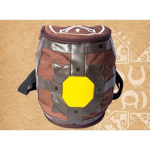 Japan style monster hunter messenger bag ELO cat Multi purpose bag Comic and Animation derivative product barrel bag