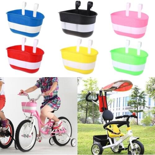 Bicycle Basket Children Bike Plastic Hanging Front Handlebar Carrier Saddlebag M01 21 Dropshipping