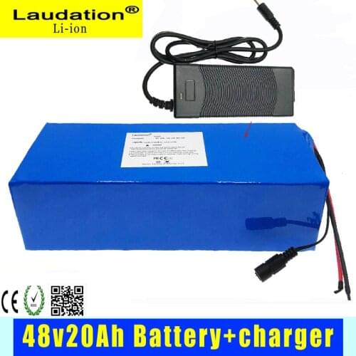 Built-in 800W High-Power Lithium Battery Pack 48V 20Ah 13S 6P, Suitable for Electric Bicycles, Motorcycle with 30A BMS+ Charge