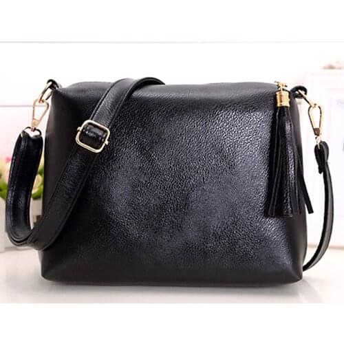 New Korean Women Shoulder Diagonal Bag Lady PU Leather Single Slung Bag Large Capacity Handbag Casual Shoulder Messenger Bag