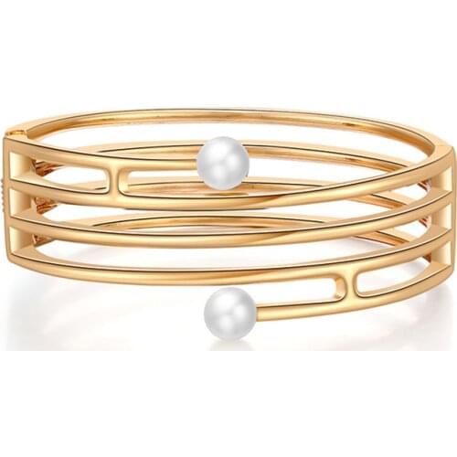 2021 NEW Elegant Exaggeration Multi Layer Pearl Bracelet For Women Sweater Accessories Party Hot Jewelry