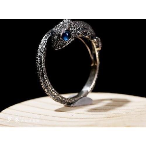 New Fashion Ladies Silver-Plated Color Zircon Open Single Ring Ring Romantic Light Luxury Casual Party Jewelry