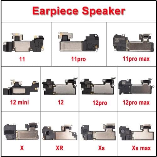 1pcs Ear Speaker For iPhone X XS Max XR Earpiece Listening Flex Cable Replacement Parts