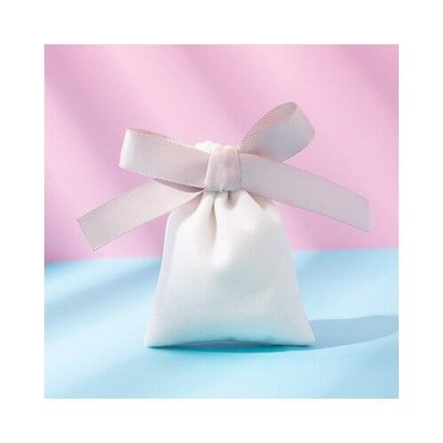 20pcs Flannel Jewelry Packaging Pouches Chic Purple Wedding Favor Gift Bag Velvet Pouch for Cosmetic Makeup Eyelashes candy bag