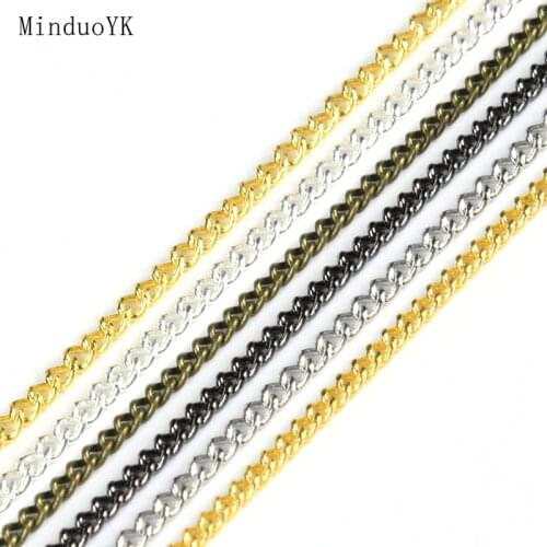 3-5Meter Fine Necklace Findings Chains For Jewelry Making Diy Handmade Jewelry Accessories