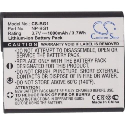 Cameron Sino 1000mAh battery for SONY Cyber-shot DSC-W170/N W35 W50S W70S W80S WX10N T25 WX1S W100B NP-BG1 NP-FG1