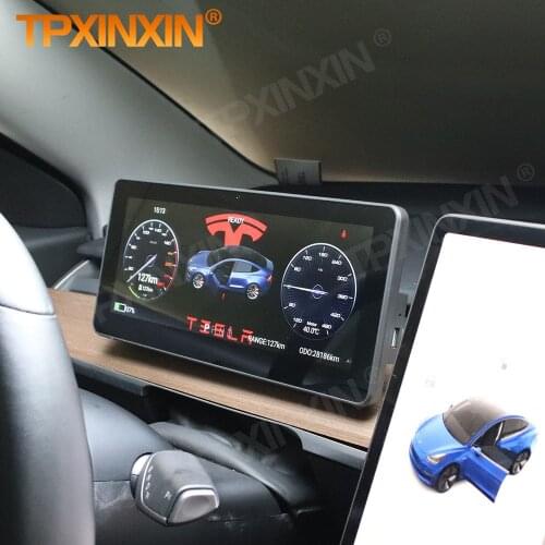 Digital Dashboard Panel Virtual Instrument Cluster For Telsa Model 3 Universal Support GPS Navi Touch Screen Center Speedometer