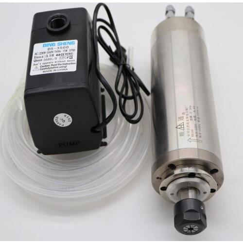 ER20 diameter 80mm 220V 24000rpm 2.2KW water cooling spindle +1 water pump+1 water pipe