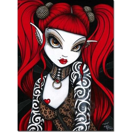 Cartoon Fairy Elf Diamond Painting Full Square/round Mosaic Rhinestones Of Pictures 5D Diy Diamond Embroidery Home Decor Girl