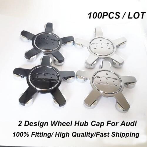 100pcs 135MM 5clips Wheel Center Cap Wheel Hub Cap 4F0601165N 8R0601165 For A1 A2 A3 A4 A5 A6 A7 A8 Q1 Q3 Q5 Q7