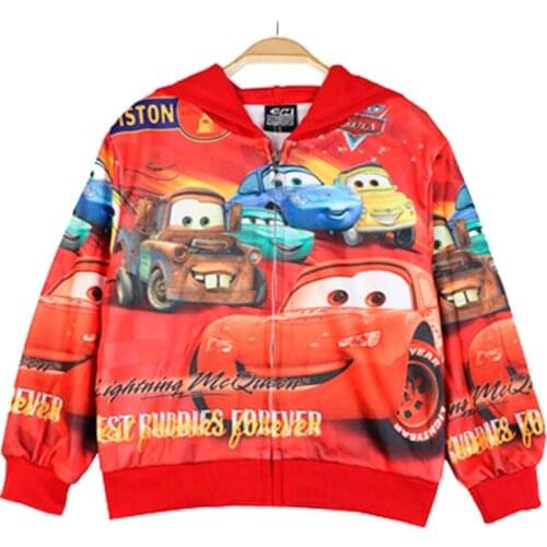 Baby boy clothing set childrens cartoon Pixar Car Lightning McQueen coat childrens jacket Boys' coat for warmth