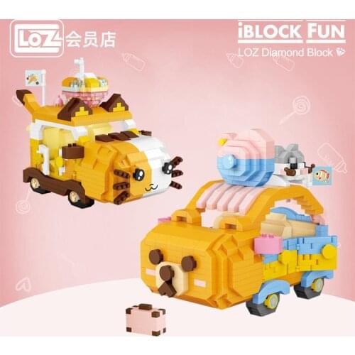 LOZ Diamond Blocks building blocks assembling toy puzzle micro diamonds assembling assembling cat car adult girl