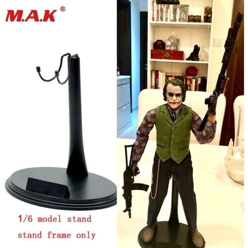1/6 scale U-shape action figuremodel stand accessories adjustable plastic display stand with Nameplate model steady frame black