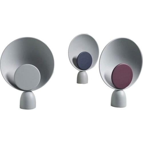 Nordic Metal Table Lights Disc Table Lamp Creative For Art Living Room Bedroom Bedside Study Home Decoration Desk Lighting TA143