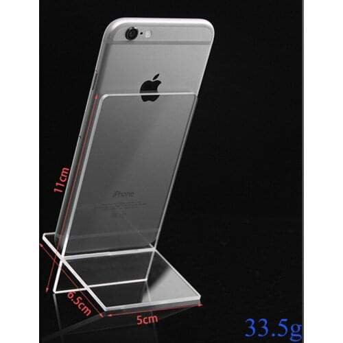 New Arrival Clear Acrylic 1 Layer Cross Ornaments Display Shelf Mobile Cellphone Wallet Sun Glasses Rack Jewelry Display Shelf
