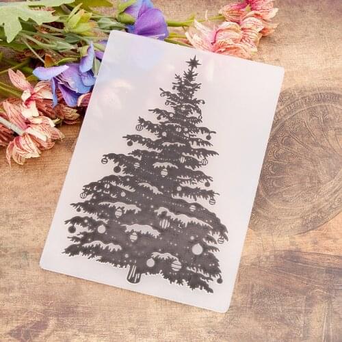 Christmas tree DIY Plastic Embossing Folders for DIY Scrapbooking Paper Craft/Card Making Decoration Supplies