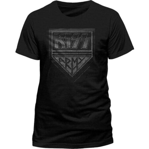 Kiss Army Distressed Shirts Tee M-3XL US Tshirt Official Rock Band T-Shirt New Humorous Tee Shirt
