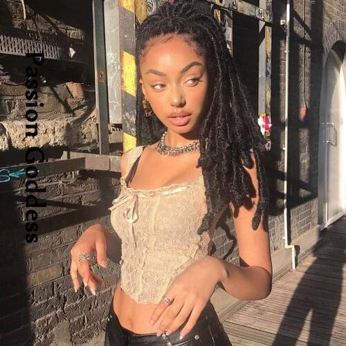 Sexy Retro Women Lace Camis Tops Bow Bandage Strap Lace Corset Bustiers Lingerie Bralette Fairy Camisole Cropped Top Summer 2021