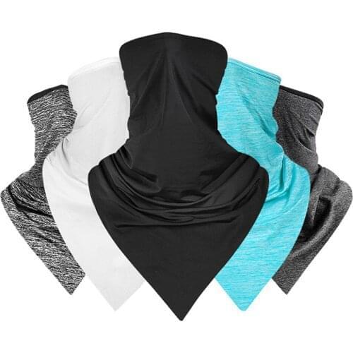 Cycling Scarf Ultraviolet-proof Neckerchief Versatile Breathable Neck Sleeve Cycling Scarf Ice Silk Triangle Scarf