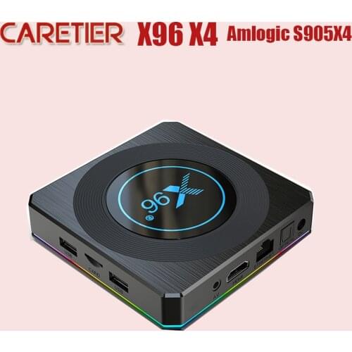 10PCS X96 X4 Amlogic S905X4 RGB Light TV Box Android 11 4G 32GB Support AV1 8K video Dual Wifi BT4.1 Youtube Media Player