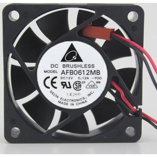 Delta 6015 12V 0.12A 6CM AFB0612MB 2 line CPU computer chassis fan