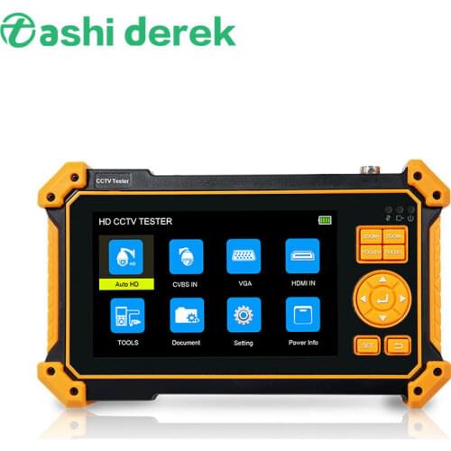 Video Surveillance Security Camera Tester 5inch CCTV Tester Monitor HD-3100 51C 52C PTZ Protocol Control Cvi Tvi Ahd 8mp Testing