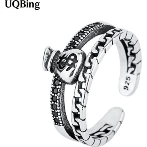 Vintage Double Layer Money Bag Dollar Shape Open Rings For Women Party Gifts Jewelry