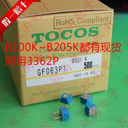 [VK] Japan TOCOS imported GF063P1 B500K B501K precision fine-tuning speed resistance 3362P switch