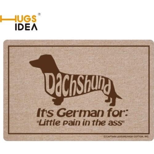 HUGSIDEA 40*60cm Funny Dachshund Doormat Pain in the Ass Carpet For Living Room Bathroom Floor Door Mats Kitchen Rugs Alfombras