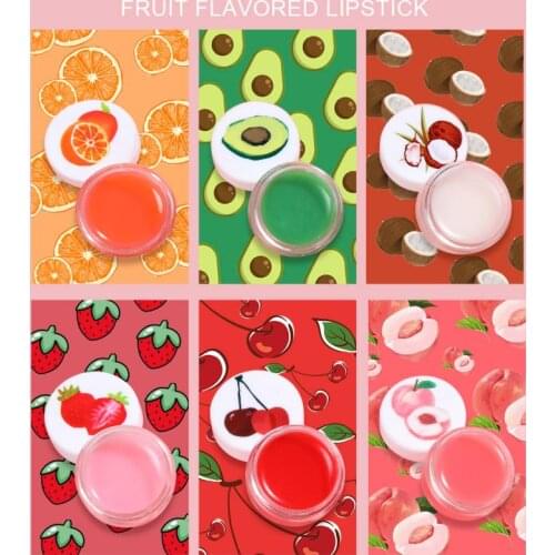 New 1 Pcs Lip Balm Moisturizing Lip Film Lipstick Moisturizing Lip Care Lip Oil Primer Sexy Cute Fruit Lip Balm Waterproof TSLM1