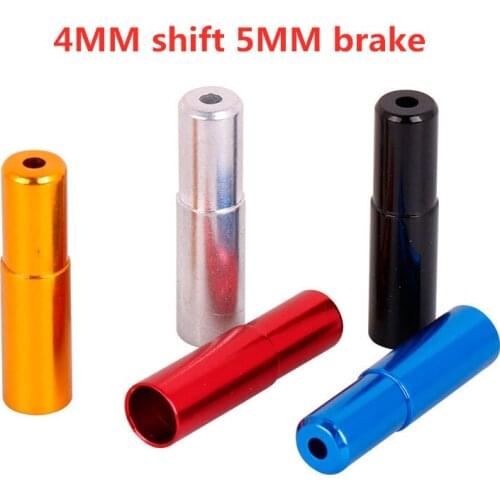 10pcs bicycle brake line cap 5mm shift line cap 4mm MTB road bike folding bicycle brake shifting housing cap parts 7 colors