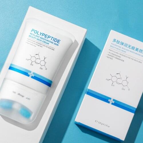 120g Neck Cream Roller Massager Firming Anti Wrinkle Moisturizing Skin Whitening Rejuvenation Cream Anti Aging Neck Care Serum