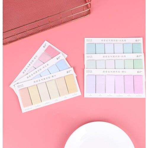 120 Sheets Creative Colorful Memo Pad Sticky Notes Memo Paper Index Bookmark Notebook Stationery School Office Supplies