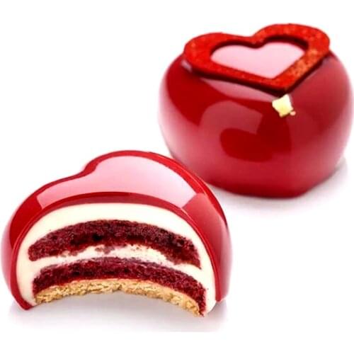 15 Heart Shaped Cake Mold Silicone Chocolate Moulds Dessert Mousse Baking Pan Jelly Pudding Molds Cake Decorating Tool