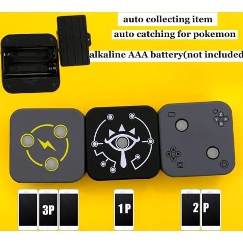1P 2P 3P Powermon Auto Catch Game Accessory For Powermon Go Plus Bluetooth Interactive Smart Toys unscrew the cover install batt