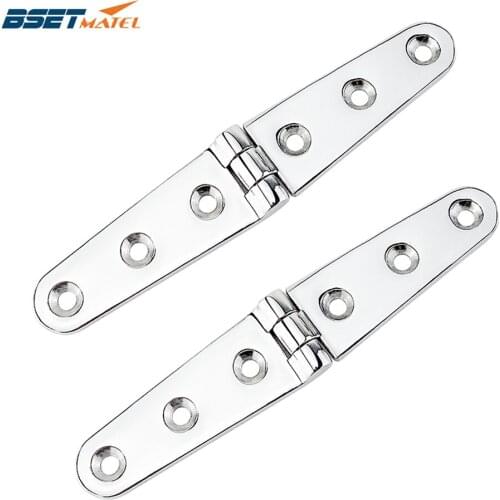 2 PCS 28*153mm Marine Grade 316 Boat Cupboard Cabinet Door Butt Hinge Furniture Fitting cabin deck hinges Drawer Hinge
