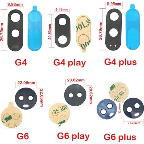 20pcs, Back Rear For Motorola Moto E6 E4 G4 G5 G5s G6 G7 G8 E7 Play Plus Power X4 Camera Glass Lens Circle Cover With Adhensive