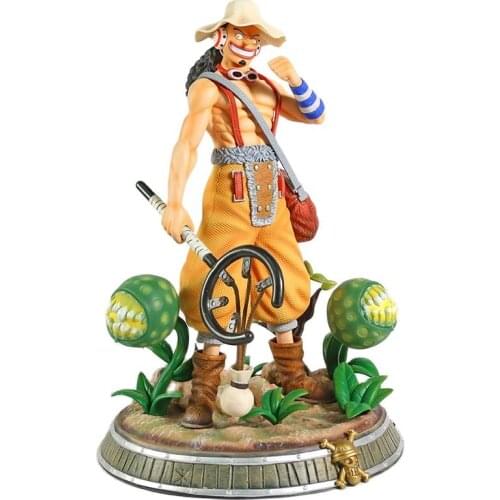 Anime Usopp GOD One Piece ZERO Luffy Action Figure Usopp Toy for Children Gift Can Emit Light Brinquedos Collector Doll Figma