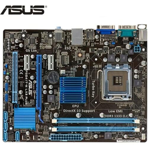 ASUS P5G41T-M LX3 Plus Motherboard LGA 775 DDR3 8GB For Intel G41 P5G41T-M LX3 Plus Desktop Mainboard Systemboard SATA II Used