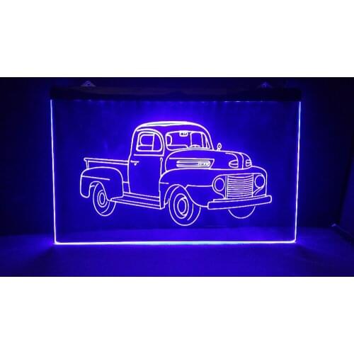 AU02 Truck Car Auto Repair Display LED Neon Light Sign vintage home decor Wholesale Dropshipping