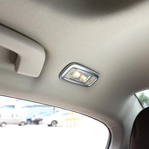 For BMW 7 Series G11 G12 730li 740li 750li 2016-2017 Car Accessories 2 Pcs ABS Matte Chrome Interior Rear Reading Light