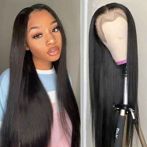 30 inch Straight Lace Front Wig 13x4 Lace Front Human Hair Wigs for Women Pre Plucked Brazilian Jazz Star Non-Remy Lace Wig