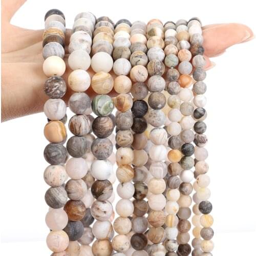Bamboo Leaf Carnelian Agates Onyx Natural Stone Beads Round Loose Spacer Bead For Jewelry Making Bracelet Necklace 4/6/8/10/12MM