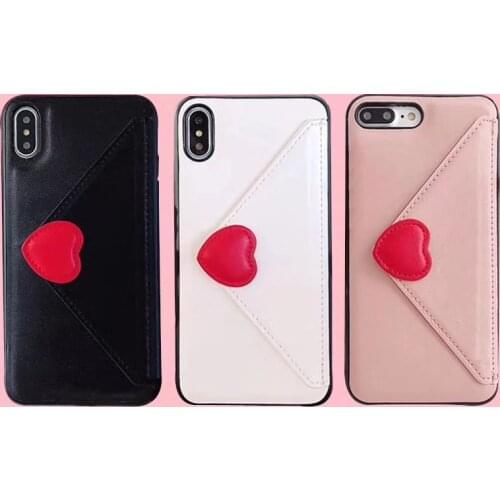 Fashion Girl Love Heart Wallet Case For iPhone 12 mini 11 Pro Max 7 8 Plus Cover For iPhone Xs Max Xr Card Pocket PU Leather